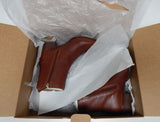 Rockport Geovana Size 8 M EU 39 Women's Leather Pointed Toe Mid Biker Boots Tan