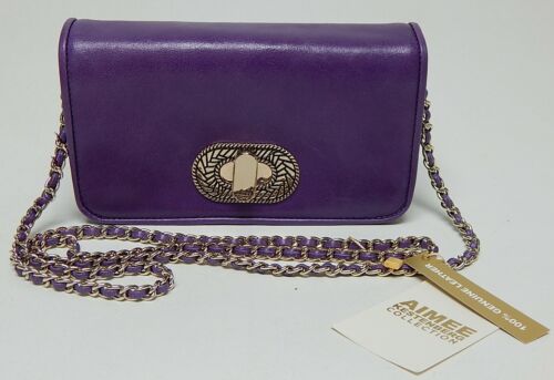 Aimee Kestenberg After Hours Women's Solid Leather Crossbody Bag Violet
