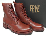 Frye Veronica Combat Sz US 9 M Women's Leather Ankle Boots Red Clay 3470322-RDC