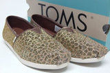 Toms Alpargata Size US 5.5 M EU 36 Women's Slip-On Shoes Loafers Giraffe Glitter