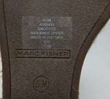 Marc Fisher Joyce Size 5.5 M Women's Espadrille Strappy Platform Sandals Black