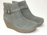 Skechers Day Date Sz US 9 M EU 39 Women's Suede Parallel Wedge Ankle Boots Olive - Texas Shoe Shop