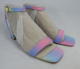 Vince Camuto Jantta Sz 8.5 M EU 39 Women's Leather Strappy Block Heeled Sandals