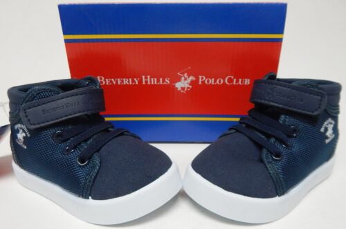 Beverly Hills Polo Club Sz US 5 M (T) Toddlers Boys Hi-Top Sneakers Navy BH85673