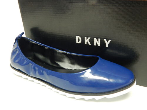 DKNY Vivi Ballerina Sz 6 M EU 36 Women's Ballet Flat Shoes Patent Blue K2934012