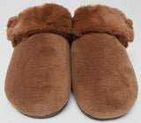Vionic Marielle Size 6 M EU 36 Women's Faux Fur Adjustable Mules Slippers Toffee