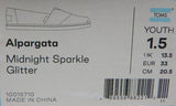 TOMS Alpargata Size US 1.5 M (Y) EU 33 Little Boys Girls Loafer Midnight Sparkle