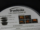 Trudeau 5-in-1 12" Cooker Set, 3 Pieces: Saute Pan, Dutch Oven, & Lid Induction
