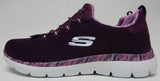 Skechers Summits Party Mix Size 9 M EU 39 Women's Slip-On Shoes Wine 149509/WINE