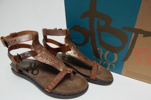 OTBT Stargaze Size US 7 M Women's Leather Ankle Strap Flat Thong Sandals Copper