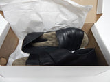 De Wulf Yara X Sz US 8 M EU 39 Women's Designer Leather Slide Flat Sandals Black
