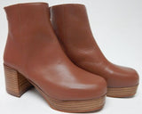 Intentionally Blank Speed Size EU 36 (US 6 M) Women's Leather Ankle Boots Tan