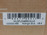 Soludos Wildflower Size US 8 M Women's Espadrille Slip-On Mules Midnight Blue