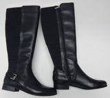 Isaac Mizrahi Live! Sz 8 W WIDE Women's Leather Wide Calf Knee High Riding Boots