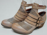 Corral Heritage Size US 10 M Women's Leather Strappy Cut-Out Ankle Booties Rose