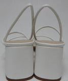 Marc Fisher Galvin Size 9.5 M Women's Strappy Slingback Block Heel Sandals White