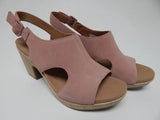 Rockport Vivienne Size US 9 W WIDE Women's Suede Slingback Sandals Light Rose