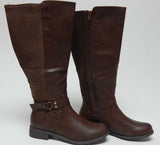 Ball Band Layla-157 Size US 8 M Women's Knee High Western Riding Boots Brown
