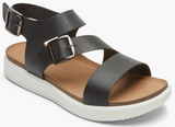 Rockport Kells Bay Asym Size US 10 W WIDE EU 41.5 Womens Leather Strappy Sandals