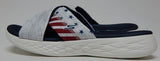 Skechers On-The-Go 600 Unity Size US 10 M EU 40 Women's Slide Sandals White/Navy - Texas Shoe Shop