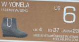 Koolaburra by UGG Yonela Size US 6 M EU 37 Women's Suede Wedge Boots Stone Grey