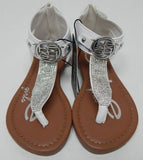 bebe Girls Sz US 11 M (Y) Little Girls Rhinestone Strap Medallion Accent Sandals