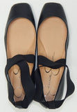 Jessica Simpson Mandalaye Size 8 M EU 38.5 Women's Perf Leather Flat Shoes Black