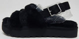 Koolaburra by UGG Fuzz'd Out Size 5 M EU 36 Women's Slide Sandals Black 1134590