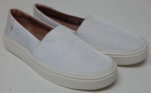 TOMS Parker Size 7 M EU 37.5 Women's Loafers Casual Slip-On Shoes White 10015464 - Texas Shoe Shop