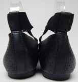 Jessica Simpson Mandalaye Sz US 9 M EU 40 Women's Perf Leather Flat Shoes Black