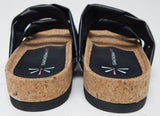 Isaac Mizrahi Live! Size US 7.5 M Women's Strappy Platform Slide Sandals Black