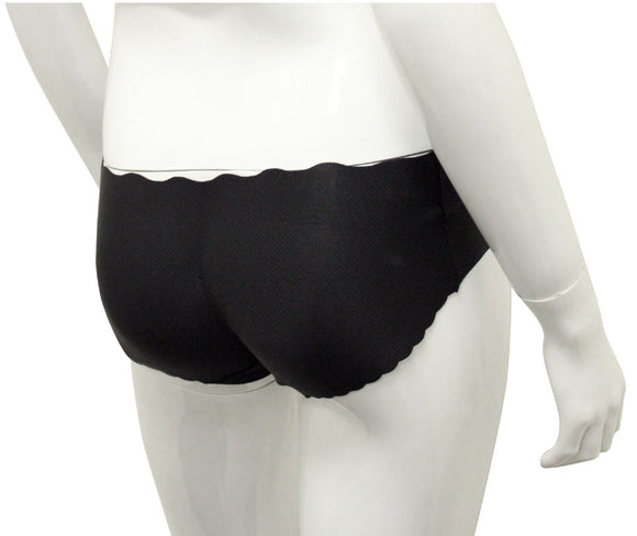 Wear Freedom Large (L) Black Padded Seamless Butt Enhancing Panties Underwear