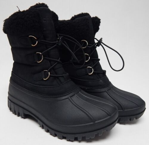 Chooka Size 7 M EU 38 Women's Water-Repellent Cold Weather Snow Boots Black