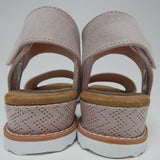 Skechers Desert Kiss Size US 8 W WIDE EU 38 Women's Strappy Wedge Sandals Blush