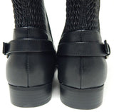 Isaac Mizrahi Live! Sz 8 W WIDE Women's Leather Wide Calf Knee High Riding Boots