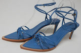 Schutz Abby Mid Sz US 8.5 M (B) Women's Ankle Strap Heeled Sandals Summer Jeans