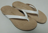 Vionic Rest Dillon Croc Size US 11 M EU 43 Women's Leather Thong Sandals White