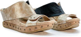 Modzori Argo Size US 8 M EU 39 Women's Reversible Slide Sandals Pearl Gold/Black