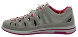 Khombu Hydra Size US 9 M Women's Slip-On Sneakers Bungee Shoes White/Pink/Gray