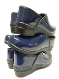 3 Pairs of Bjork Size EU 40 (US 9) Women's Patent Leather Clogs Navy Blue - Texas Shoe Shop