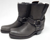Frye Harness 8R Size 8.5 M Women's Leather Pull-On Ankle Boots Smoke 3477447-SMK