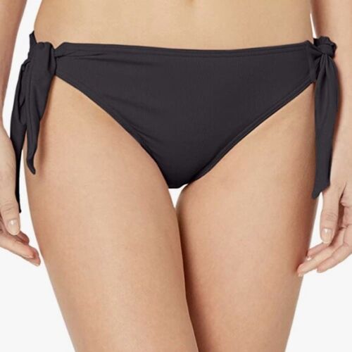 prAna Daravy Size Small (S) Mid-Rise Tie Side Bikini Bottoms Black W31191242