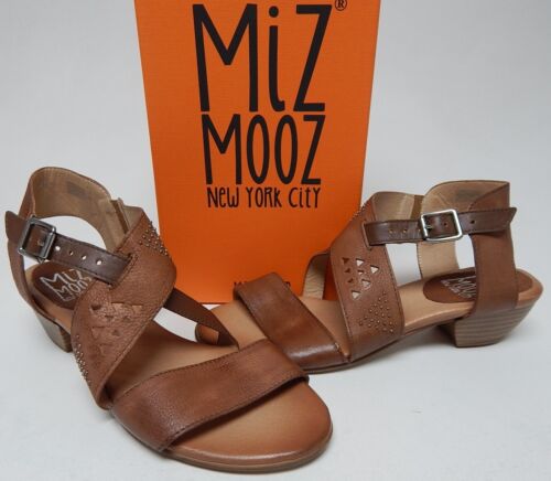 Miz Mooz Cienna Size EU 40 (US 9-9.5 M) Women's Leather Strappy Sandals Brandy