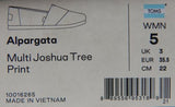 TOMS Alpargata Sz 5 M EU 35.5 Women's Slip-On Loafers Multi Joshua Tree 10016265