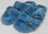 Urban Sport by J/Slides Babee Size US 8 M Women's Faux Fur Slide Slippers Blue