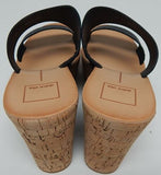 Dolce Vita Popi Size US 9.5 M Women's Cork Wedge Slide Sandal Black Multi Stella