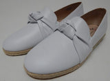 Isaac Mizrahi Live Size US 9.5 M Women's Leather Espadrille Slip-On Shoes White
