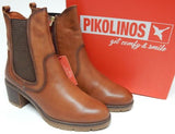 Pikolinos Llanes Size EU 40 M (US 9.5-10) Women's Leather Mid Biker Boots Brandy