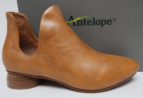 Antelope L22 Rey Size EU 36 (US 5.5-6 M) Women's Leather Booties Taupe Metallic