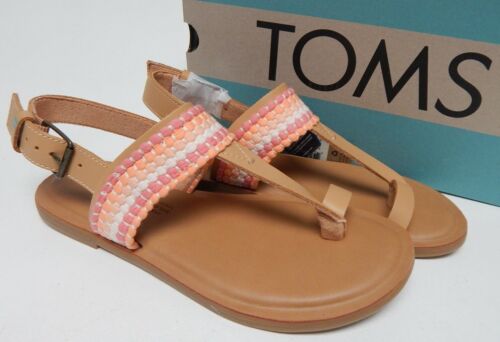 TOMS Bree Size US 5 M EU 35.5 Women's Leather Strappy Toe Loop Sandals 10016410